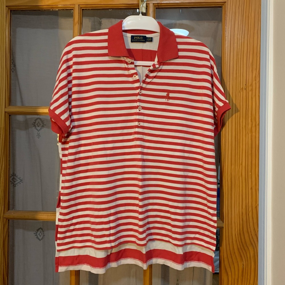 Polo Ralph Lauren oversized fit stripe polo shirt